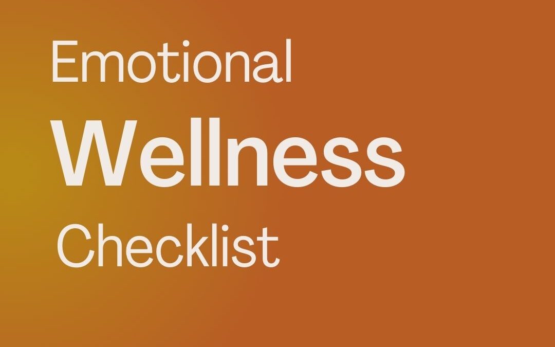 Emotional Wellness Checklist